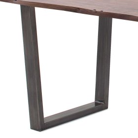 Holztisch Anota mit natürlicher Baumkante im Industry und Loft Stil – Ansicht 5