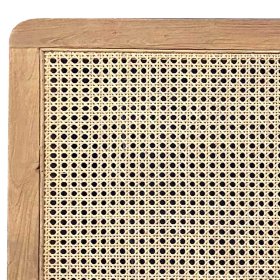 Geflecht Bett Kopfteil Koropi aus Rattan und Teak Massivholz – Ansicht 5
