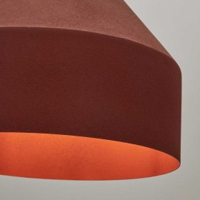 Metall Pendelleuchte Vioriga in Terracotta im Skandi Design – Ansicht 3