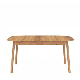 Küchen Tisch Koropi aus Wildeiche Massivholz mit Vierfußgestell – Ansicht 5