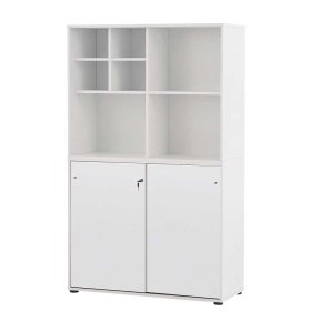 Weißer Büroschrank Damyant abschließbar - Made in Germany – Ansicht 1