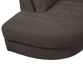 Modulsofa Abschluss Element links Trois in Anthrazit 93 cm breit – Ansicht 12
