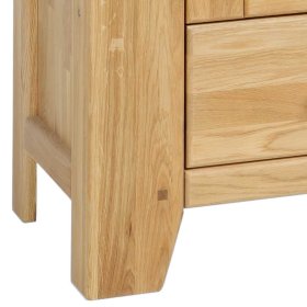 Wohnzimmer Vitrinenschrank Mocorapo aus Wildeiche Massivholz mit Soft Close – Ansicht 9