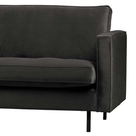 Samt Dreisitzer Sofa Casilla in Anthrazit 275 cm breit – Ansicht 5