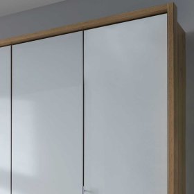 Schlafzimmer Komplett Waluva in Eiche Bianco und Weiß modern (vierteilig) – Ansicht 6