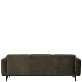 Dreisitzer Couch Kiana in Dunkelgrün Samt 230 cm breit – Ansicht 3