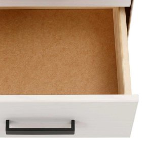 Sideboard Siluzia aus Kiefer Massivholz in Weiß und Schwarz – Ansicht 9