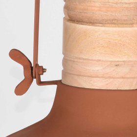 Pendelleuchte Deflorenca in Rostfarben aus Metall – Ansicht 6