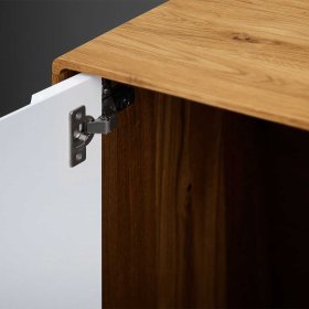 Garderobenkommode Triancova in Weiß und Wildeiche 90 cm breit – Ansicht 8
