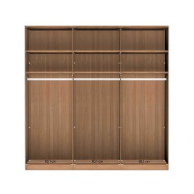 Schlafzimmerkleiderschrank Durac in Eiche Bianco und Weiß – Ansicht 8