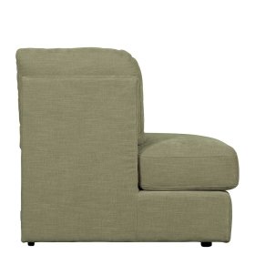 Modulsofa Abschluss Element links Karyon in Graugrün 93 cm breit – Ansicht 7