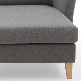 Skandi Design Wohnzimmer Couch Tubrina in Grau aus Webstoff – Ansicht 7