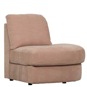 Modulsofa Abschluss Element rechts Oktamian in Rosa aus Webstoff – Ansicht 1