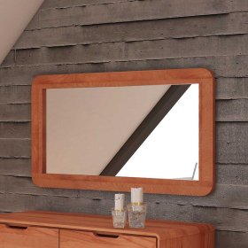 Flurspiegel Stenov aus Kernbuche Massivholz 60 cm hoch – Ansicht 3