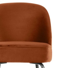 Retrostil Hochhocker Losiamos mit 79 cm Sitzhöhe in Rostfarben und Schwarz – Ansicht 3