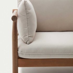 Garten Sessel Carmel aus Eukalyptusholz und Webstoff – Ansicht 8