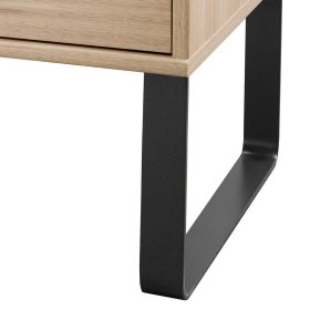 Komplettes Schlafzimmer Bruvena in Eichefarben und Dunkelgrau (vierteilig) – Ansicht 8