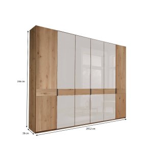 Kleiderschrank Durac in modernem Design 295 cm breit – Ansicht 15