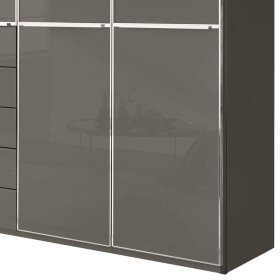 Drehtürschrank Boplaroma Front glasbeschichtet in Braun – Ansicht 3