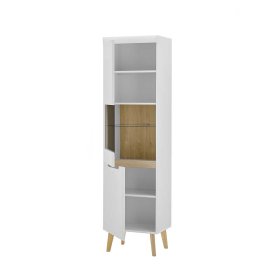 Vitrinenschrank Jasturian im Skandi Design 197 cm hoch – Ansicht 4