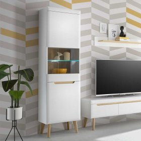 Vitrinenschrank Jasturian im Skandi Design 197 cm hoch – Ansicht 7