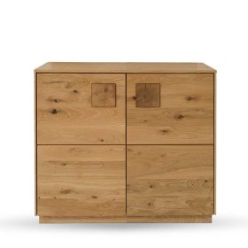 Echtholz Kommode Onitos in Wildeichefarben - modernes Design – Ansicht 2