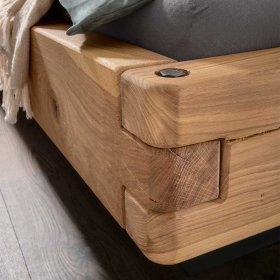 Naturholzbetten Tiwegus im Industry und Loft Stil aus Wildeiche Massivholz – Ansicht 5