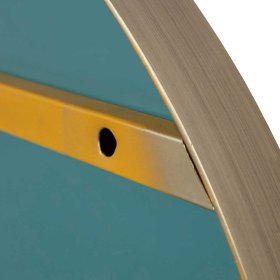 Modern runder Spiegel Magari mit Metallrahmen in Goldfarben – Ansicht 5