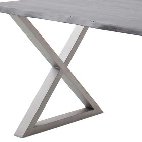 Küchen Tisch Salko mit natürlicher Baumkante im Industry und Loft Stil – Ansicht 5