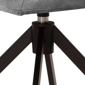 Esstisch Stühle Corres in Grau um 360 Grad drehbar (2er Set) – Ansicht 5