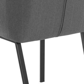 Esszimmerarmlehnstuhl Halkano in Anthrazit mit Gestell aus Metall (2er Set) – Ansicht 8