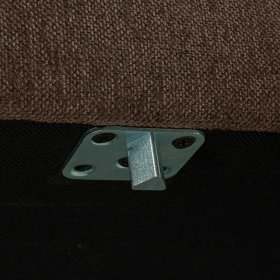 Modul Sofa Element Rio in Braun mit Vierfußgestell aus Metall – Ansicht 11