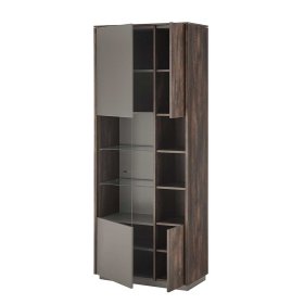 Esszimmermöbelset vierteilig Hanniba in Anthrazit und Eiche dunkel (vierteilig) – Ansicht 5