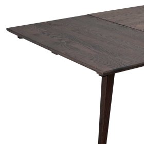 Erweiterbarer Küchen Tisch Bull in Eiche Dunkelbraun aus Massivholz – Ansicht 7
