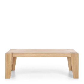 Massiver Wohnzimmertisch Mocorapo aus Wildeiche 45 cm hoch – Ansicht 3