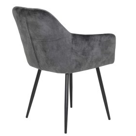 Polsterstuehle Esszimmer Ogrir in Anthrazit und Schwarz (2er Set) – Ansicht 4