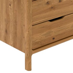 Modernes Sideboard Koropi mit sechs Schubladen aus Wildeiche Massivholz – Ansicht 4