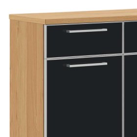 Schuhschrank Curomma in Anthrazit Glas beschichtet modern – Ansicht 3
