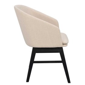 Polsterstuhlset Esszimmer Kulyna in Beige und Schwarz (2er Set) – Ansicht 4