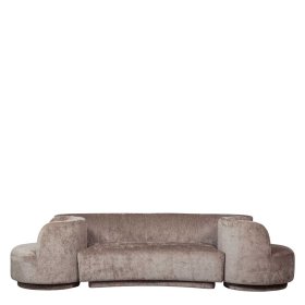 Modulsofa Vasteca aus Chenillegewebe mit vier Sitzplätzen (dreiteilig) – Ansicht 4