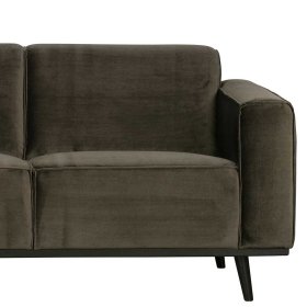 Dreisitzer Couch Kiana in Dunkelgrün Samt 230 cm breit – Ansicht 6
