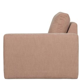 Rosa Einsitzer Modul Couch Oktamian aus Webstoff mit Armlehne rechts – Ansicht 5