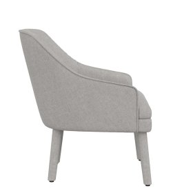 Design Polstersessel Langoona in Hellgrau 70 cm breit – Ansicht 4