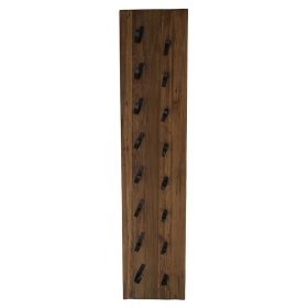 Flaschenhalter Koropi aus Teak Massivholz und Metall im rustikalen Landhausstil – Ansicht 3