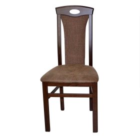 Klassische Stühle Sevilaca in Nussbaumfarben und Braun (2er Set) – Ansicht 2