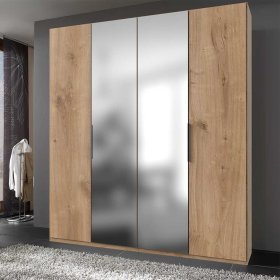 Kleiderschrank mit Spiegeltüren Grenvana Made in Germany - 200 cm breit – Ansicht 3