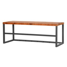 Garderobe Massivholz Taliteo und Metall 7 Kleiderhaken – Ansicht 1