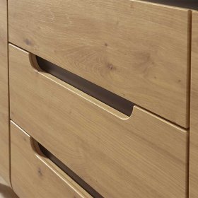 Esszimmersideboard Tomya in Wildeiche Holzoptik mit drei Schubladen – Ansicht 6