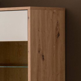 Highboard Vitrine Ikba mit Glastüren 164 cm breit – Ansicht 9