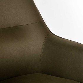 Mikrofaser Sessel Woodstock mit Metallgestell drehbar – Ansicht 5